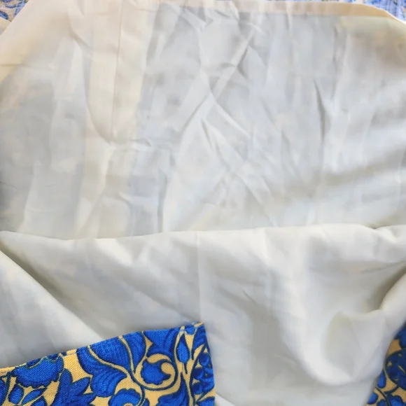 Ann Taylor Blue and Yellow Floral Midi Dress - Picture 6 of 8